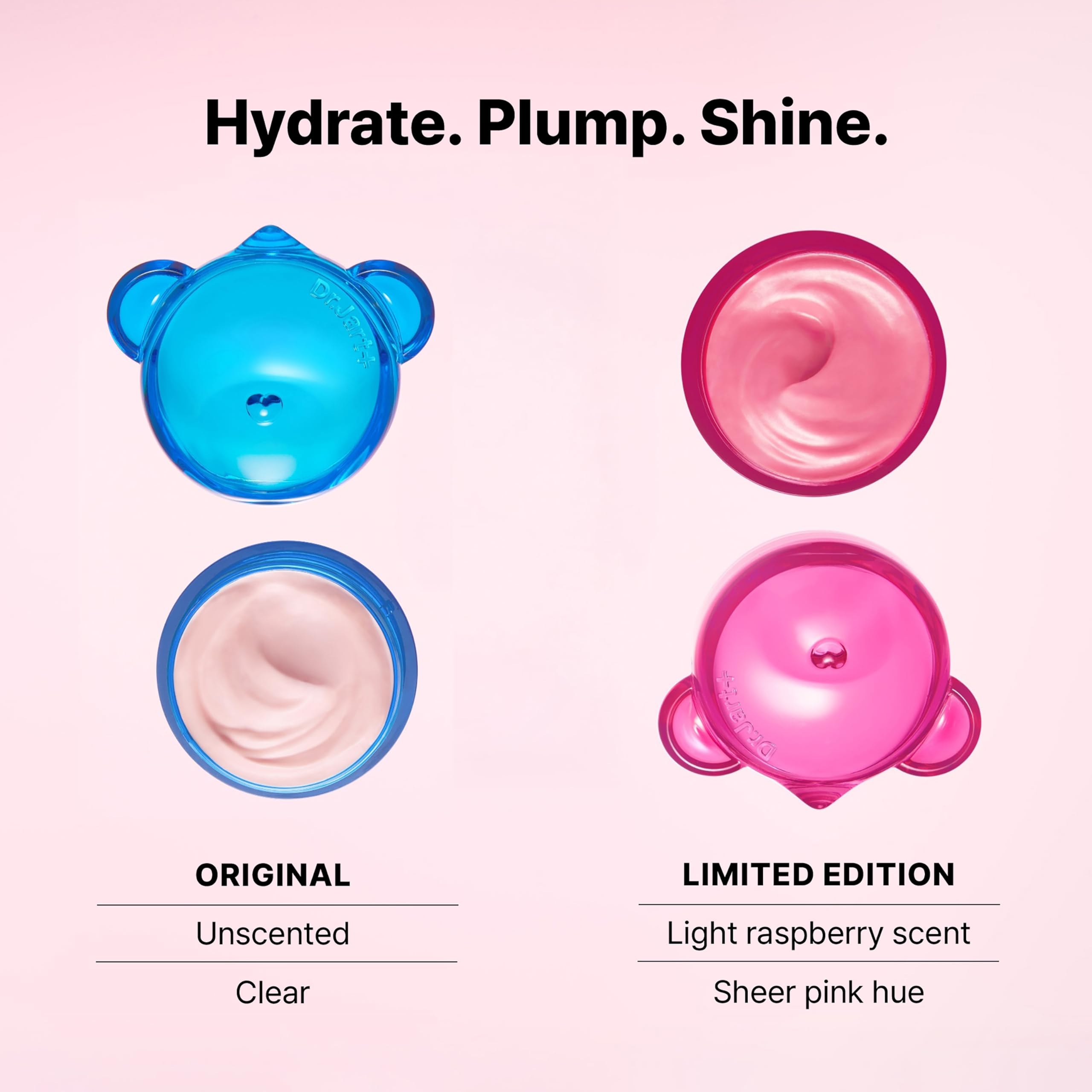 Dr.Jart+ Vital Hydra Solution Jelly Bear Korean Overnight Lip Mask with Hyaluronic Acid | Korean Skin Care, 0.59 Oz