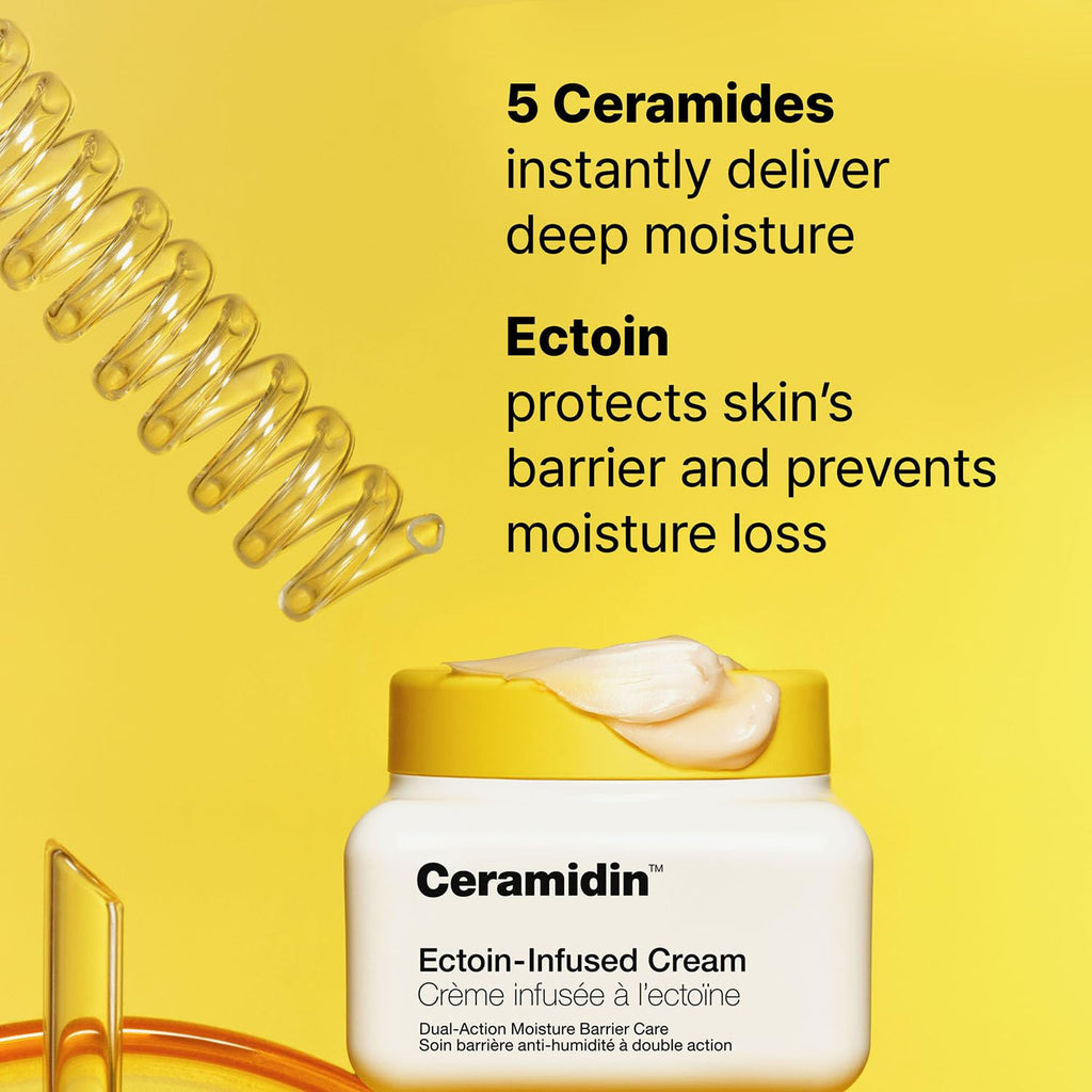 Dr.Jart+ Ceramidin Ectoin-Infused Korean Face Cream Moisturizer for Dry Skin | Korean Skin Care, 1.69 Fl Oz